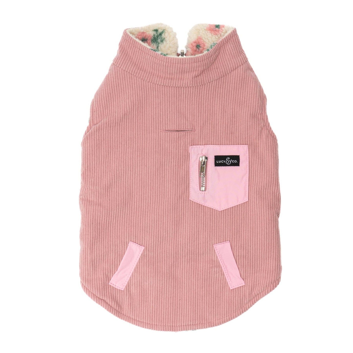 In Full Bloom Reversible Teddy Vest
