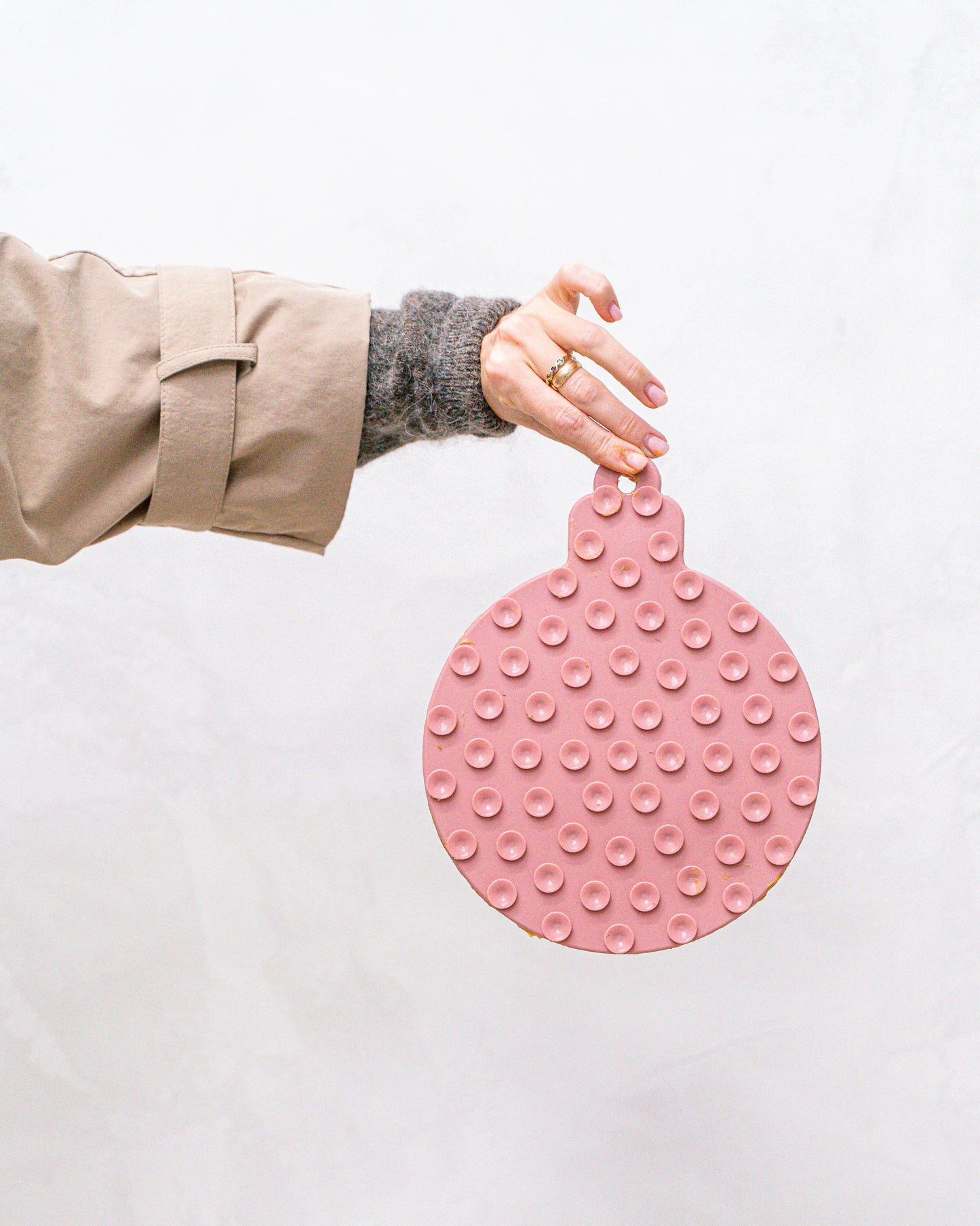 Juego de tapete y espátula para lamer adornos