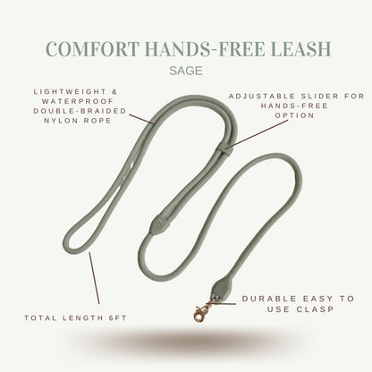 Comfort Hands Free Leash - Sage