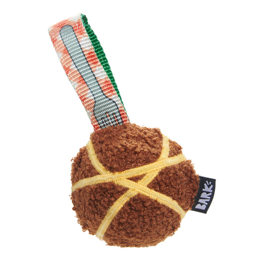 Super Chewer A Squeaky Meat-A-Ball Dog Chew Toy M