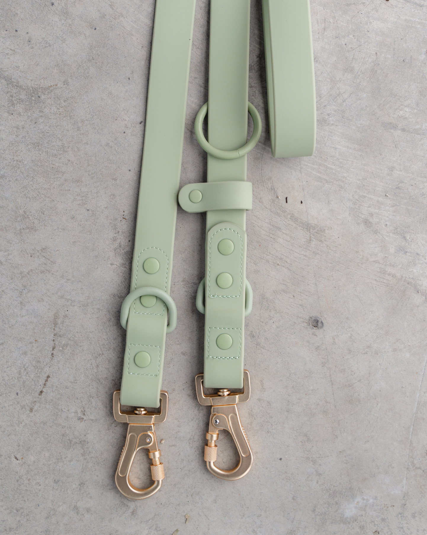 Hands Free Leash in Sage Green 8"