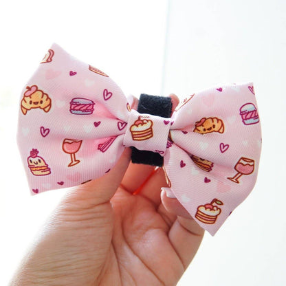 Pajarita para perro de pastelería