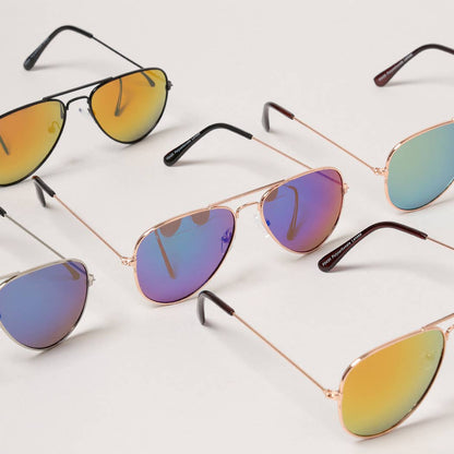 Gafas de sol estilo aviador con diseño de perro