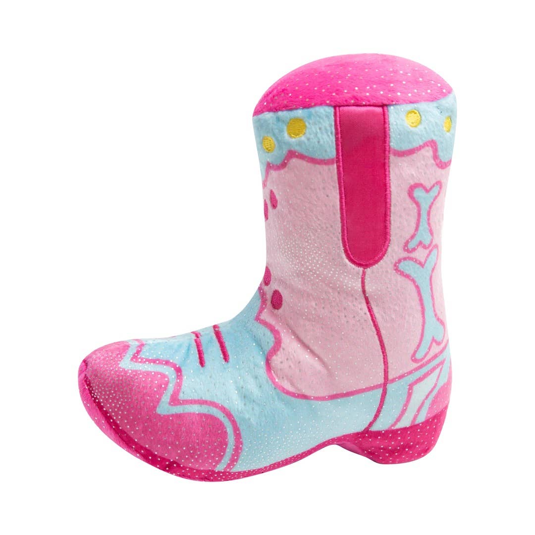 Single 2 Boot Plush Dog Toy 7