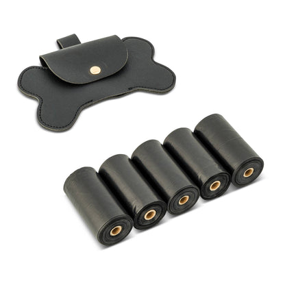 Dog Bone Waste Bag Holder-Black
