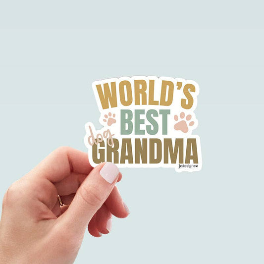 Dog Grandma Vinyl Sticker