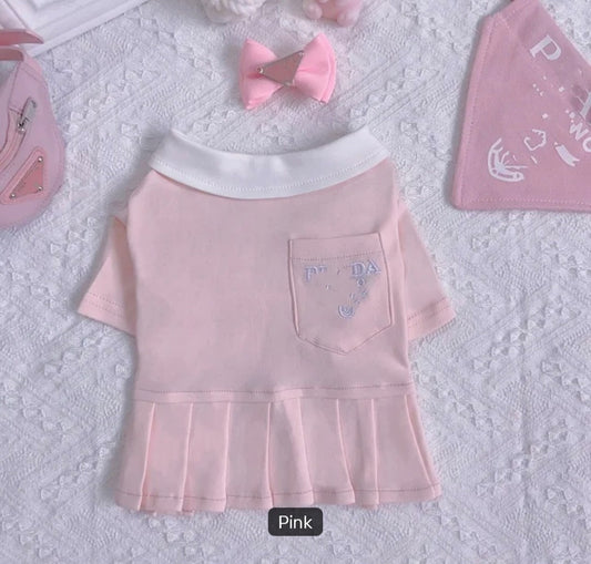 Light Pink Prada Dog Shirt