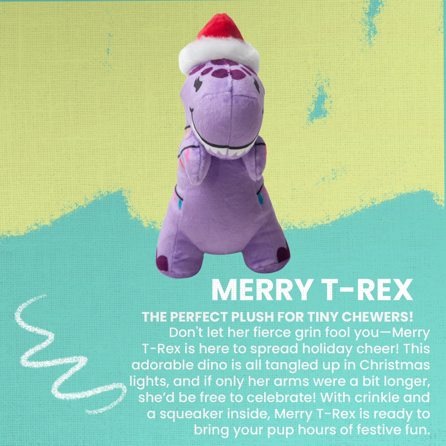 Merry T-Rex Dog Toy