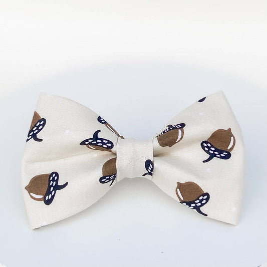 Acorns Fall Dog Bow Tie