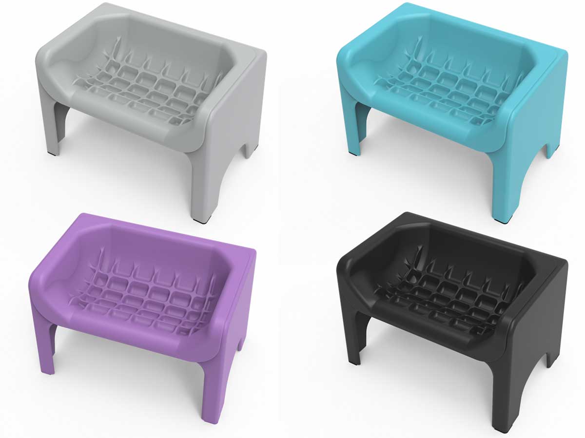 Fluff Trough Binge Blocker Set - Assorted Colors