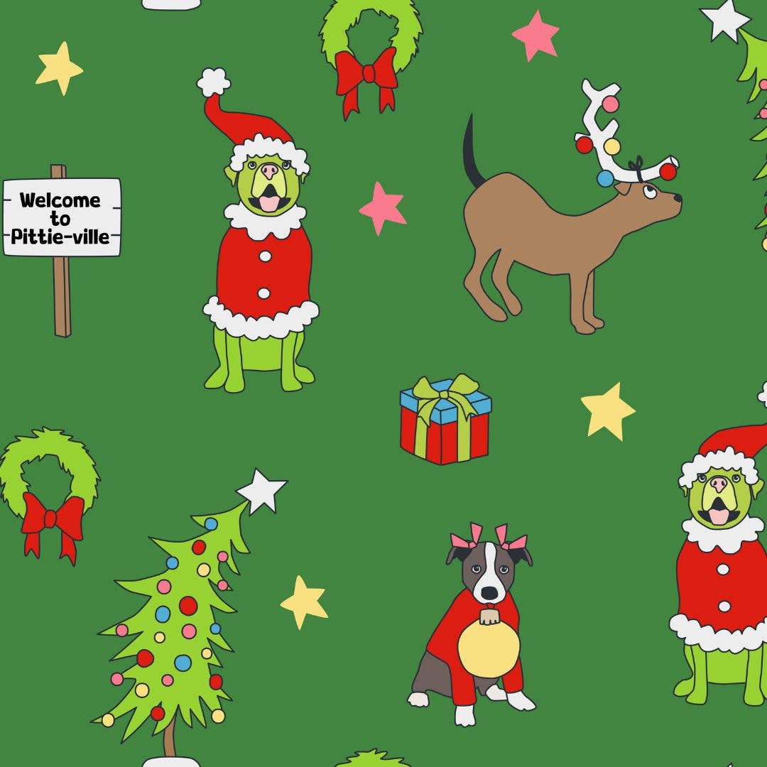 How the Pittie Stole Christmas Pajamas