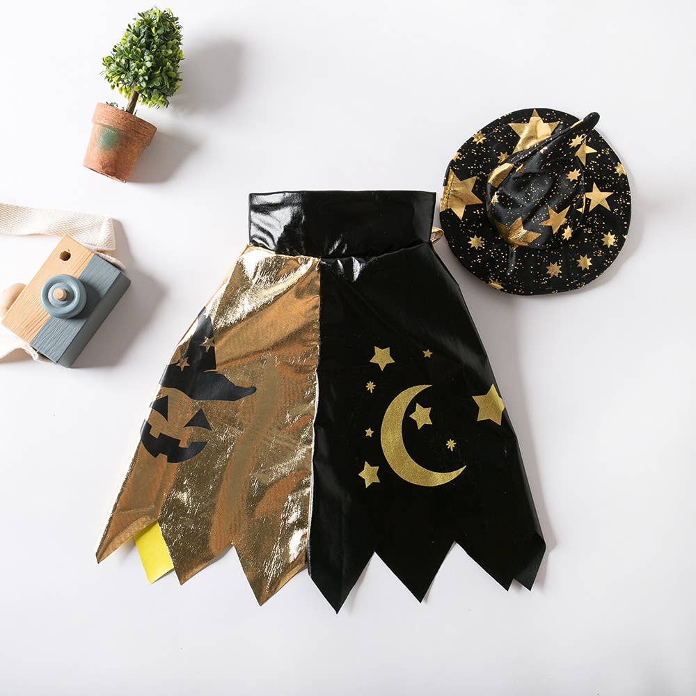 Witch Hat Cape Dog Costume