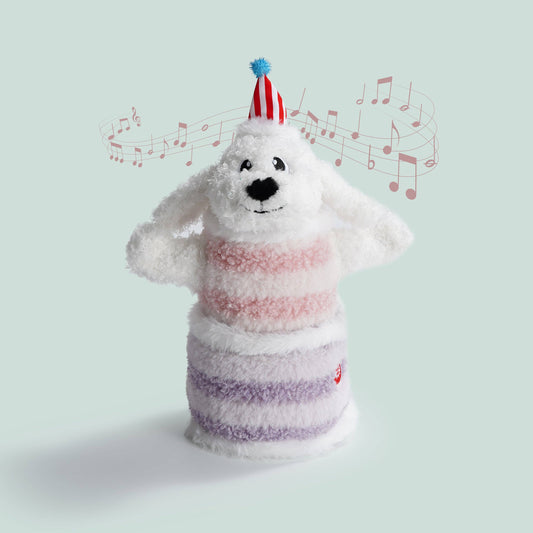 Fuzzwoof Singing and Dancing Birthday Cake Dog Toy: Dancing Teddy