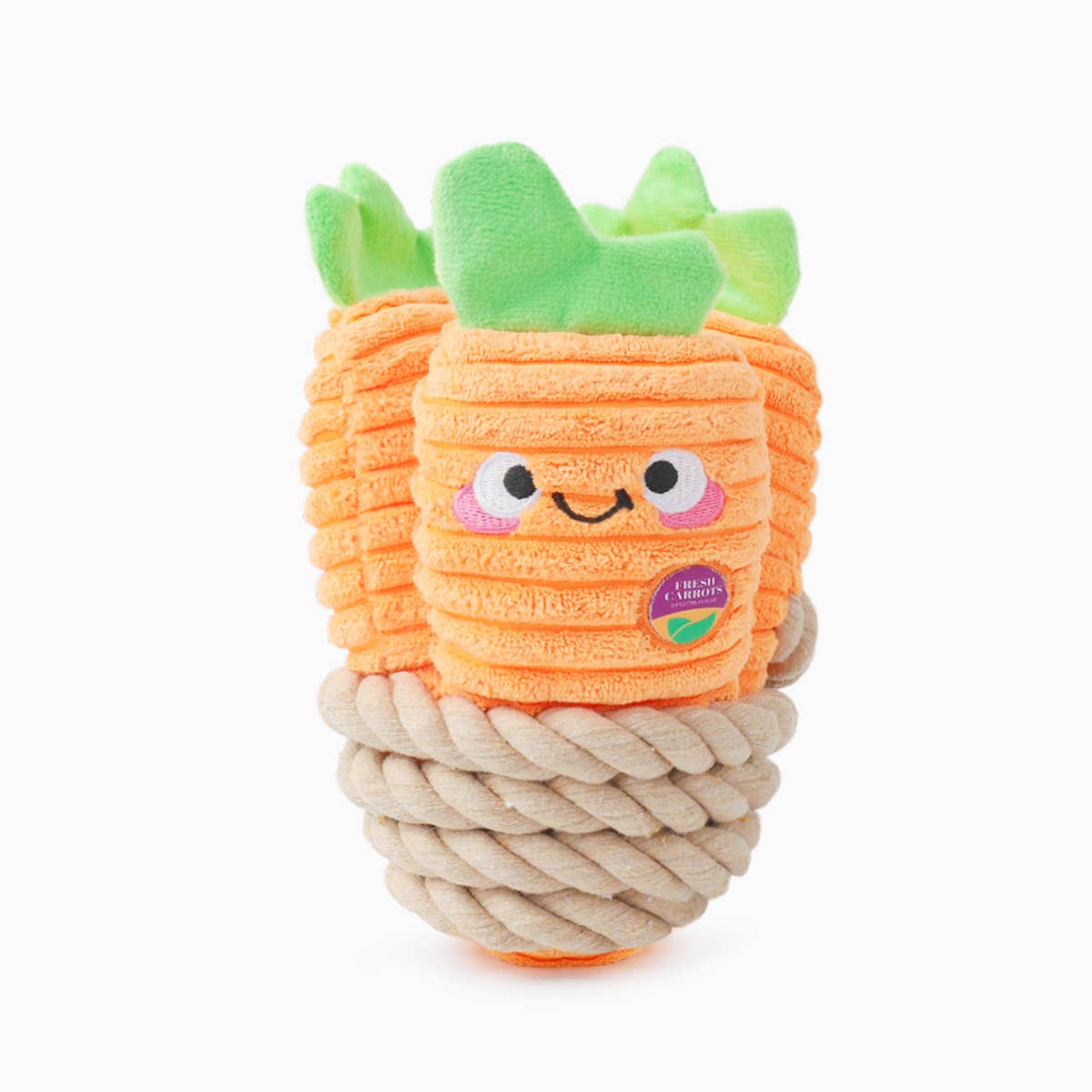 HugSmart Pet - Puppy Garden Carrot Bunch Dog Rope  Toy