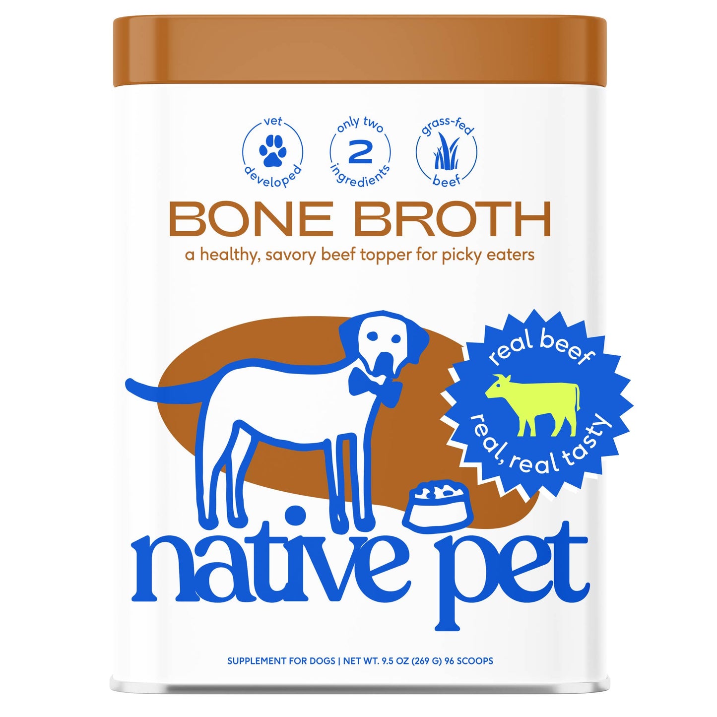 Beef Bone Broth Powder, Grain-Free Food Topper