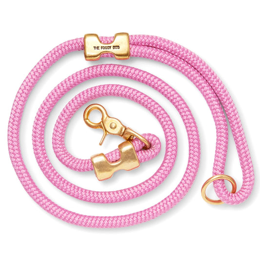 Orchid Valentine's Day Marine Rope Dog Leash - Petite 5 Feet