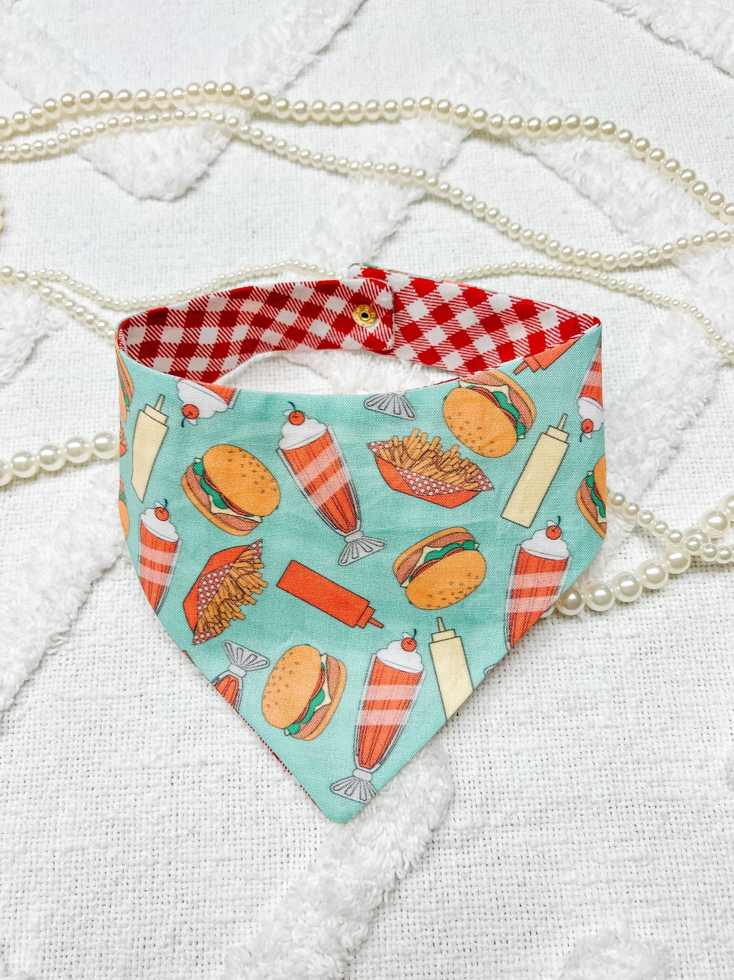 Diner Food Dog Bandana