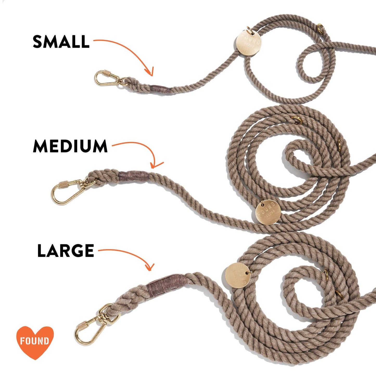 Matte Black/Natural Rope Dog Leash