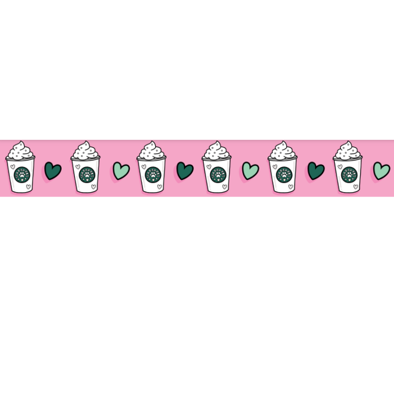 Pup Cups Dog Collar - Pink