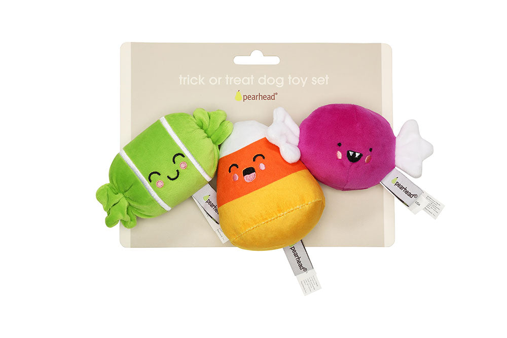 Pearhead Trick Or Treat Dog Toy Set