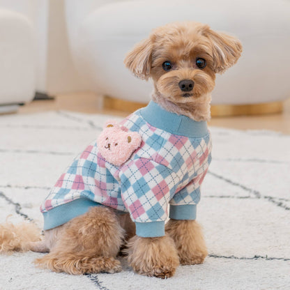 Pinkaholic Annika Dog Shirt w/ Plush Bear - Aqua