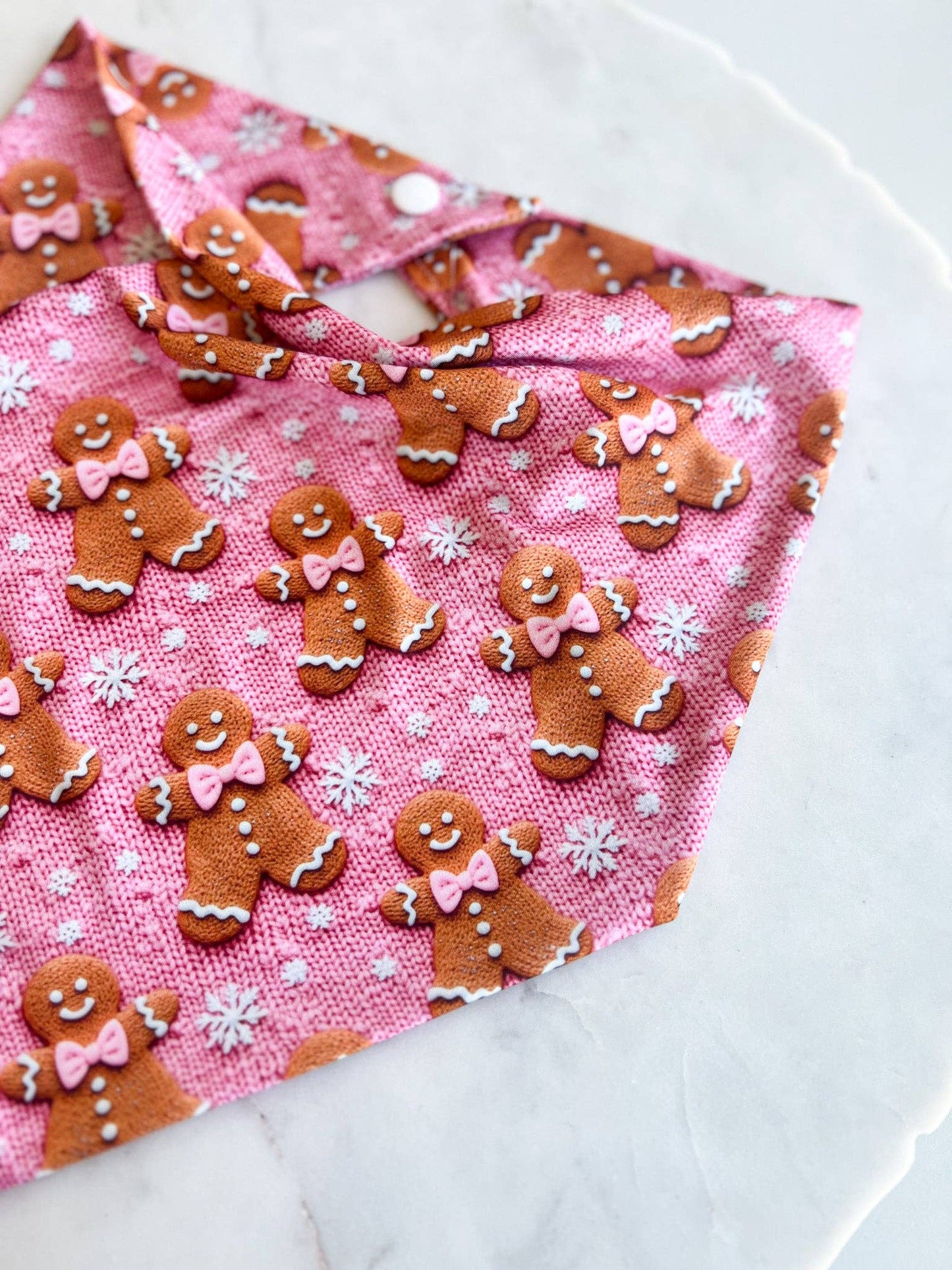 Gingerbread Girl Knit Sweater Print Wrinkle Resistant Bandana