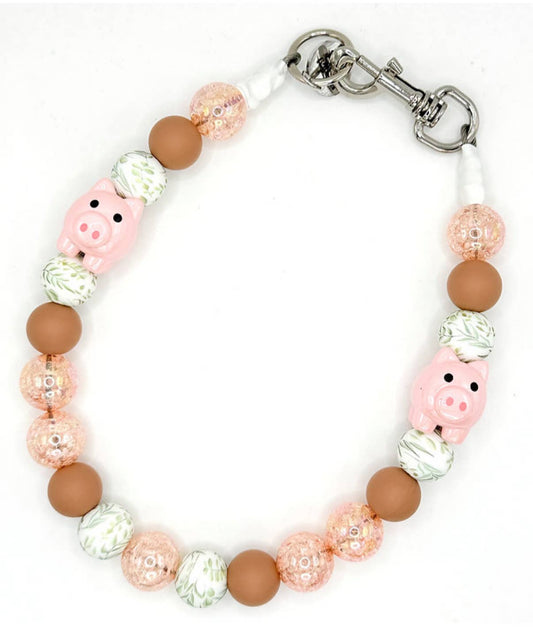 Piggy Chic Beaded Dog Collar Necklace