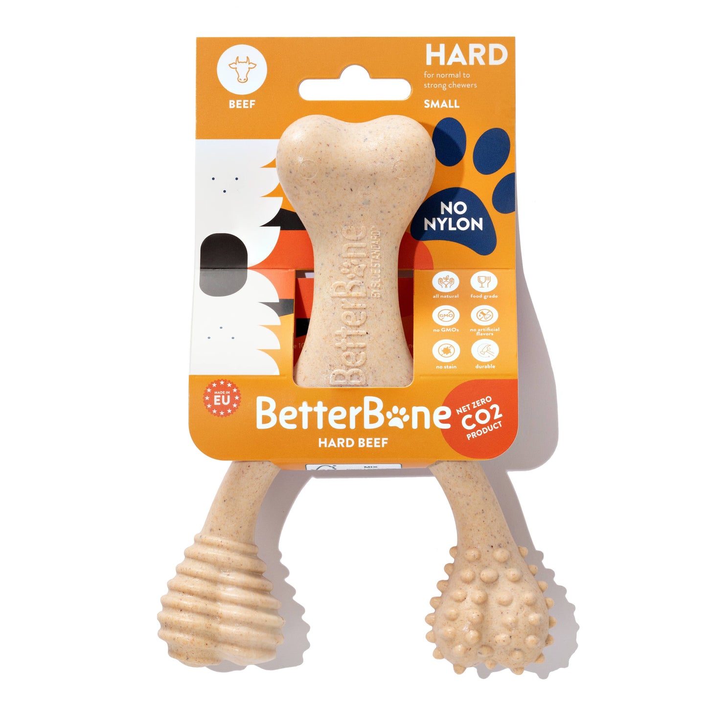 BetterBone HARD Durable Totalmente natural Sin nailon Carne de res