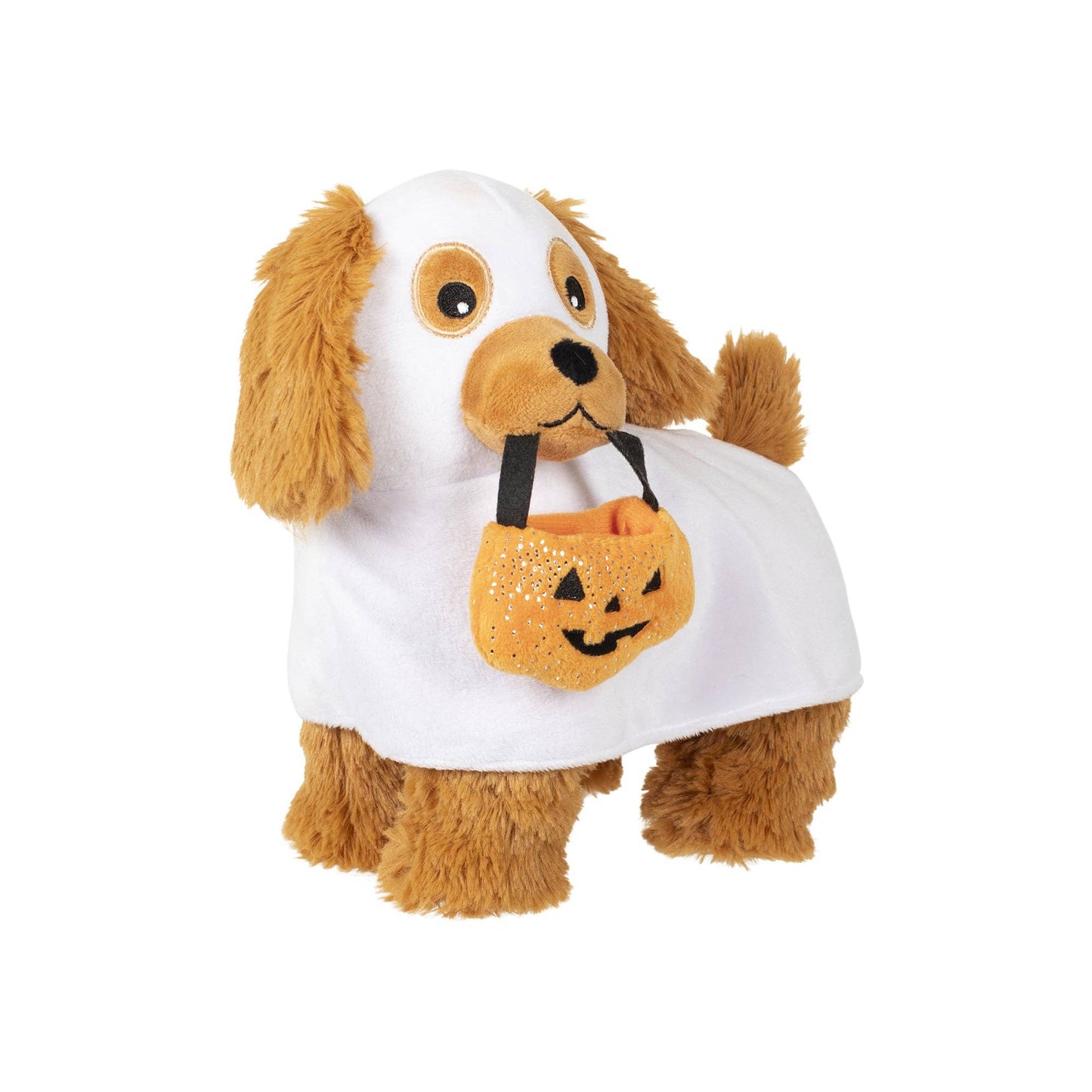 Hauntin' Hound Ghost Pupppy Plush Dog Toy