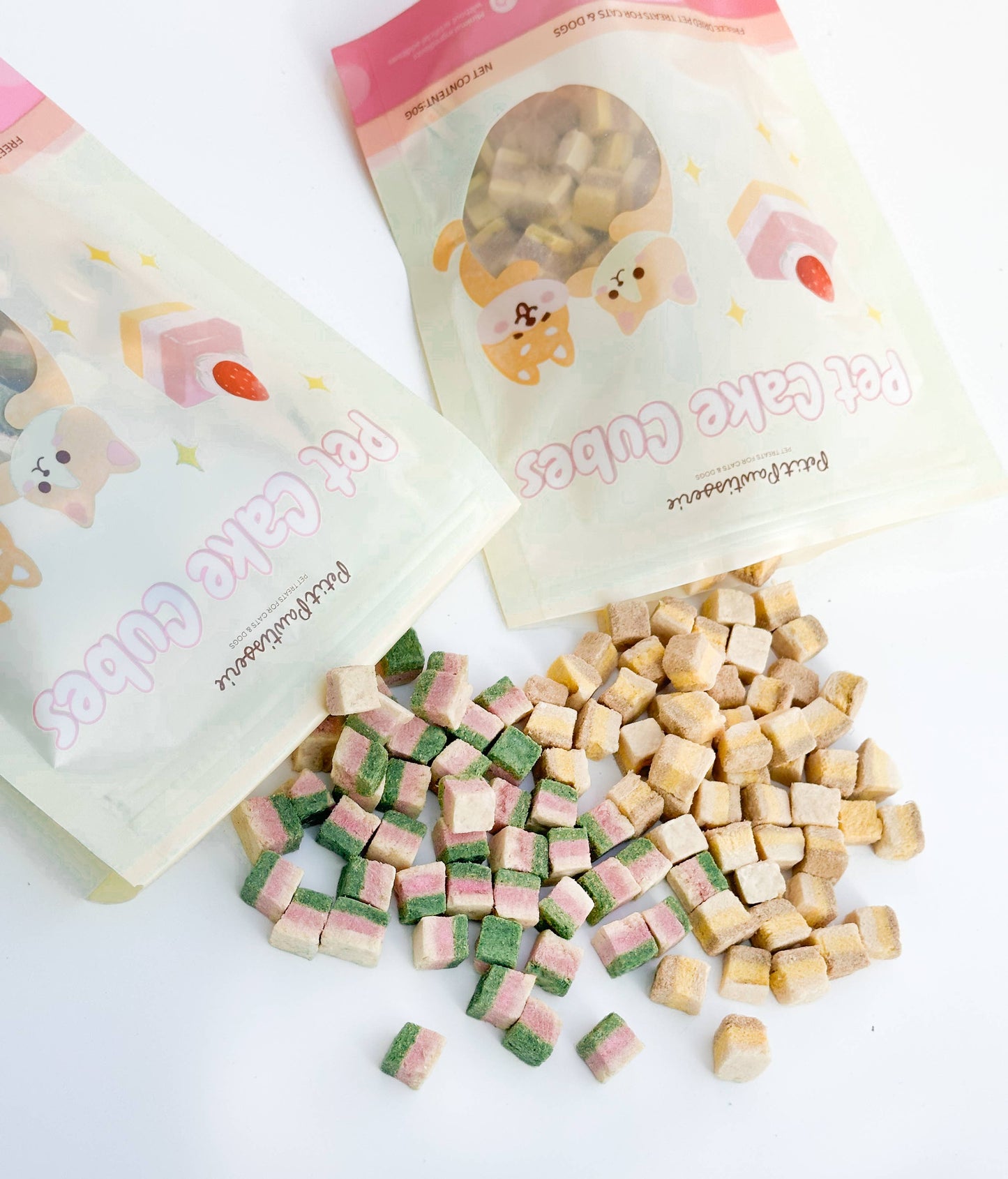 Freeze Dried Duck Cake Cube Dog Treats 1.75oz