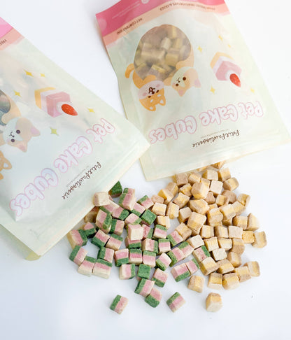 Freeze Dried Duck Cake Cube Dog Treats 1.75oz