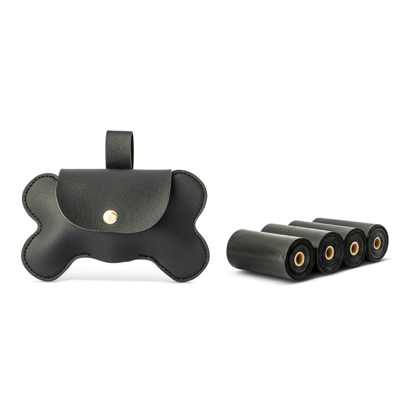 Dog Bone Waste Bag Holder-Black