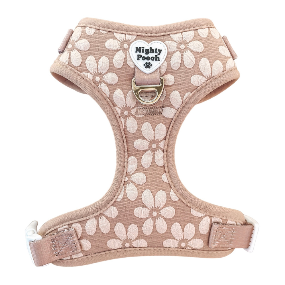 Adjustable Dog Harness - Luxe Champagne Fleur