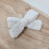 Cream Boucle Hair Bow