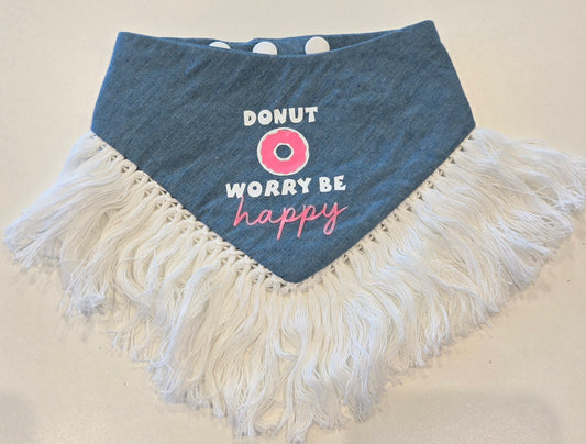 Donut Worry Be Happy Dog Bandana