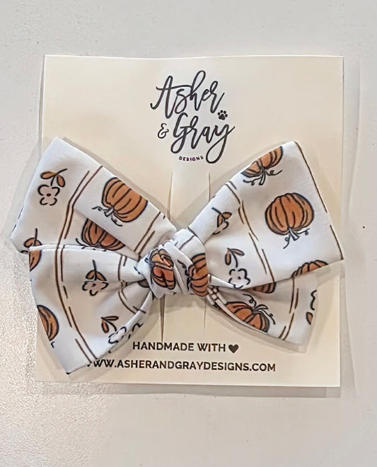 Preppy Fall Hair Bow