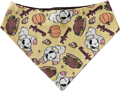 Lamb Thankful Dog Bandana - Yellow