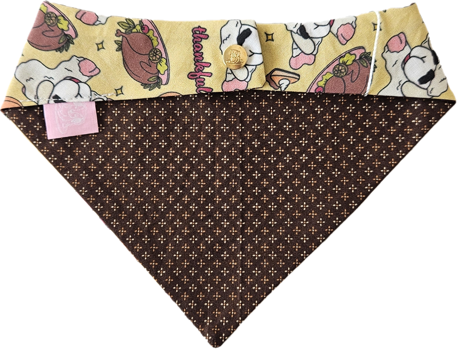 Lamb Thankful Dog Bandana - Yellow