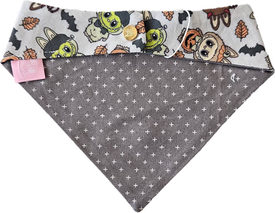 Monster Dog Bandana - Gray