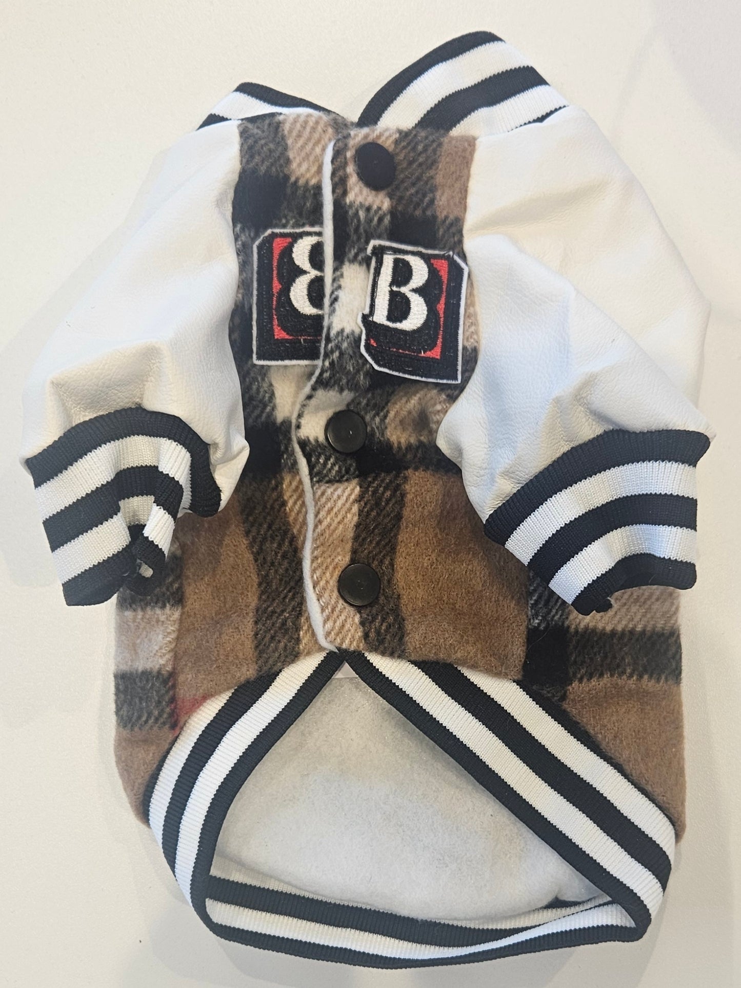 Burberry Brown Tartan Dog Coat