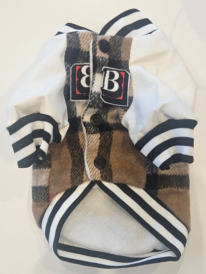 Burberry Brown Tartan Dog Coat