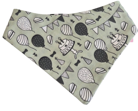 Black & Gray Birthday Dog Bandana