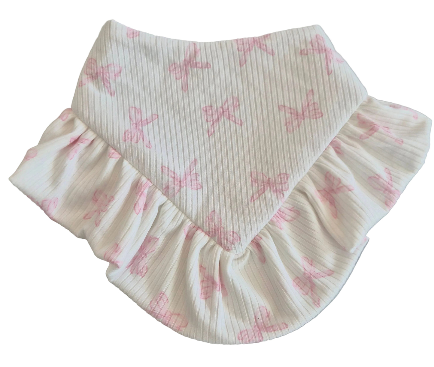 Big Bow with Ruffle Dog Bandana