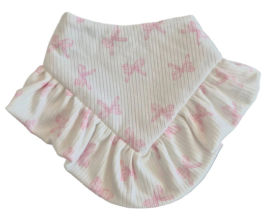 Big Bow with Ruffle Dog Bandana