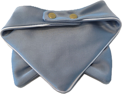 Blue Satin Big Bow Dog Bandanas