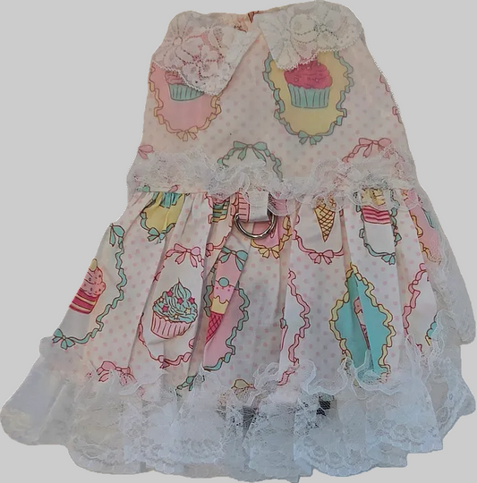 Cupcakes & Cones with Lace Dog Dress
