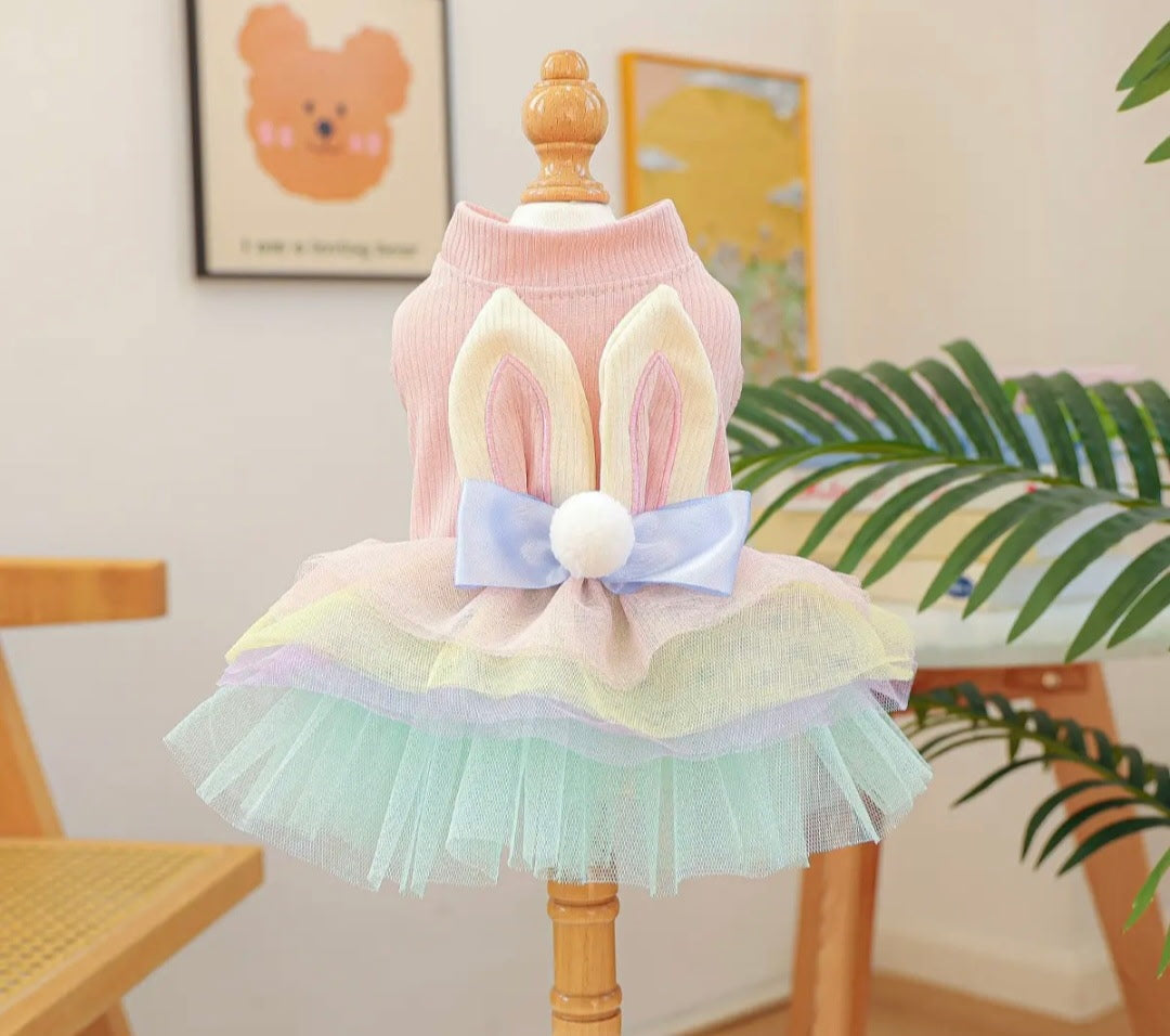 Easter Bunny Tutu Dog Dress