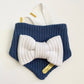 Navy Babe Dog Bandana Bow