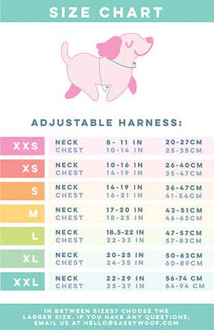 Dog Adjustable Harness - Strawberry Milk