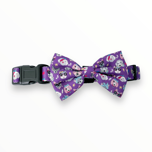 Muttallica Dog Collar & Bow Tie